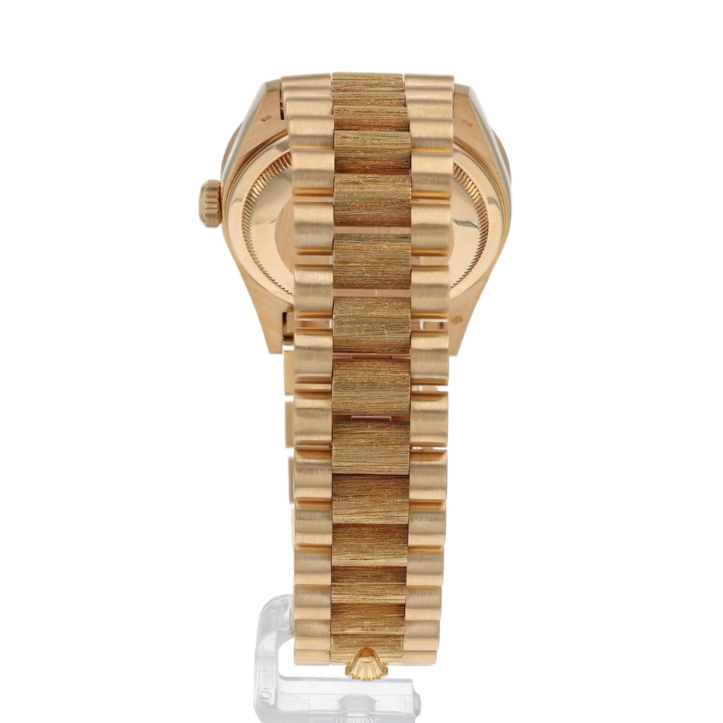 Estate Rolex 18k Yellow Gold Gent's Oyster Perpetual Day-Date Champagne Diamond Dial 18248 C.1990