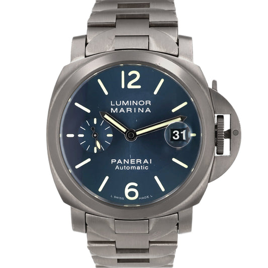 Estate Panerai Titanium Gent's Automatic Luminor Marina Blue Dial PAM00283