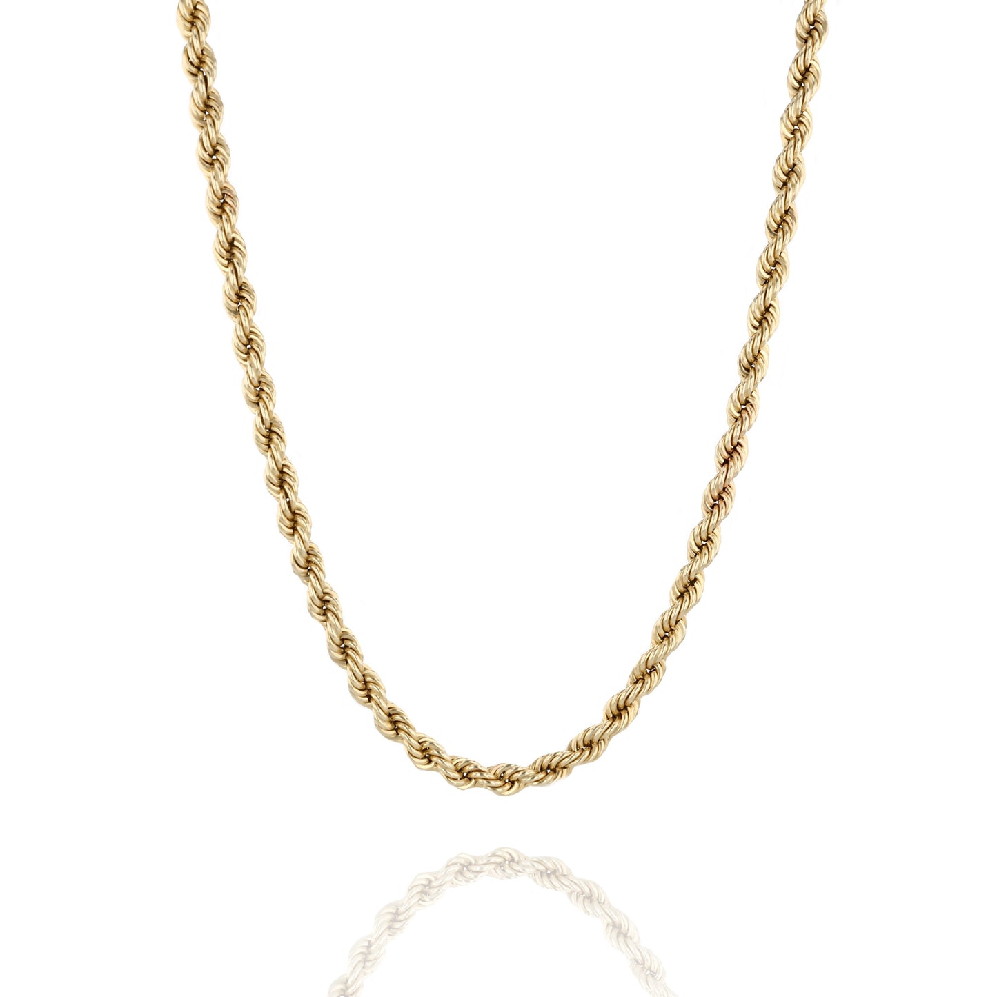 Estate 14k Yellow Gold 30.5" Rope Chain