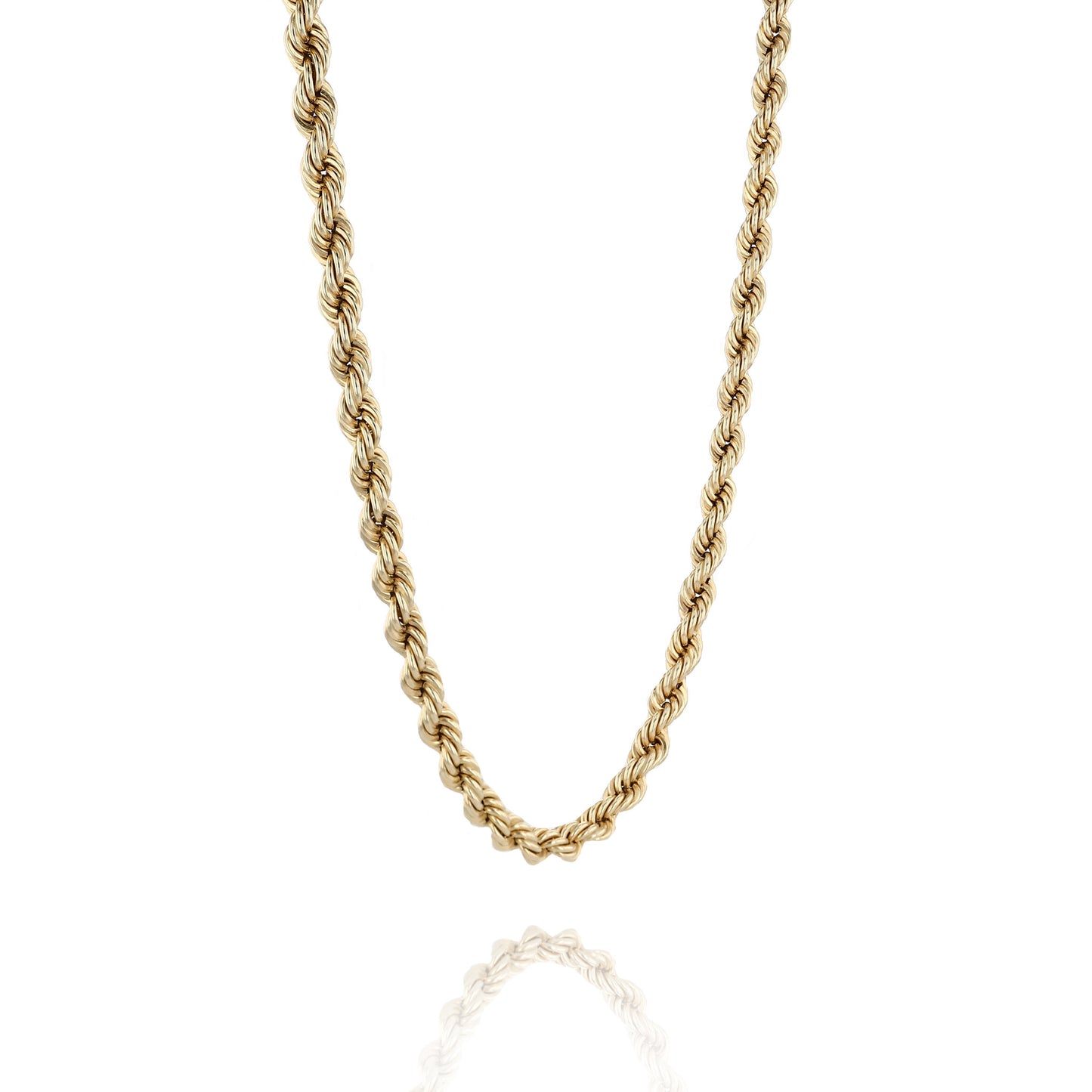 Estate 14k Yellow Gold 30.5" Rope Chain
