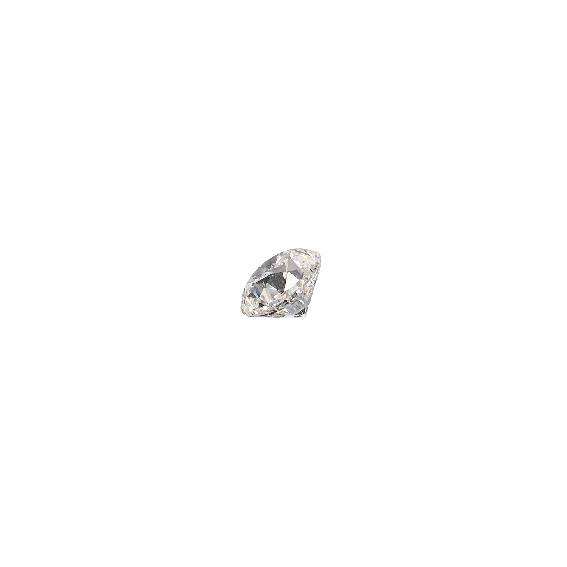 Transitional round 1.02 carat diamond graded GI1 on a white background