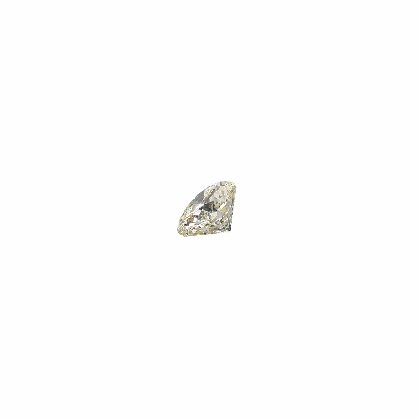 Round 1.01 carat diamond graded MSI1 on a white background