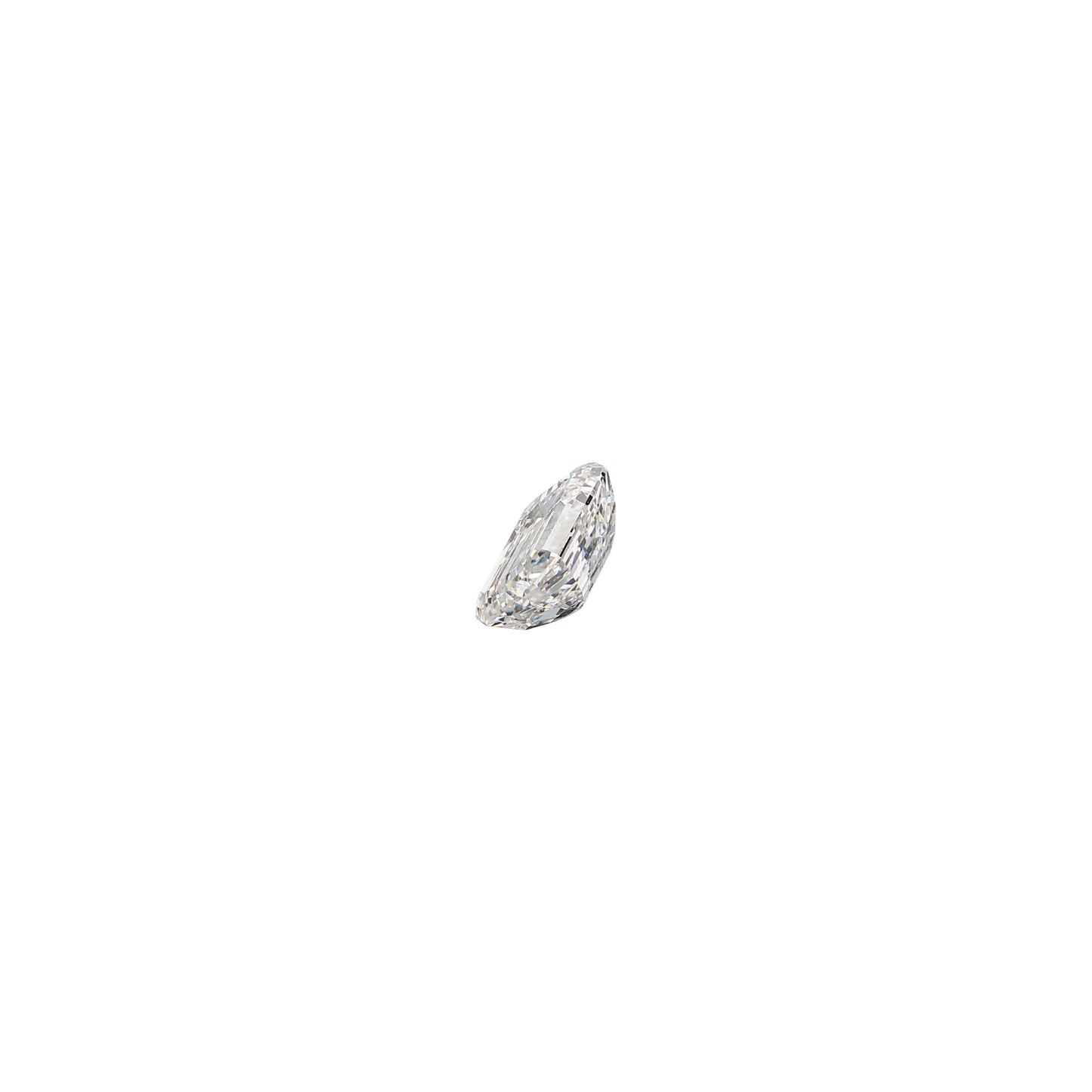Emerald Cut .90 carat GIA certified diamond graded GVS1 on a white background