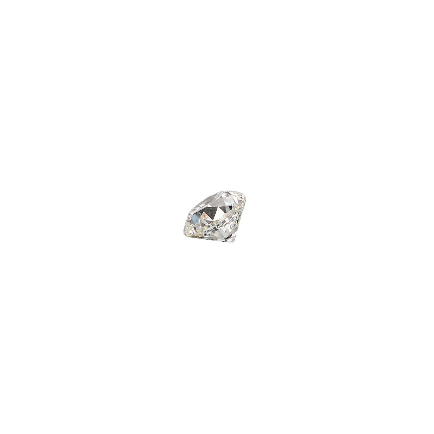 Round .81 carat diamond graded IVS2 on a white background