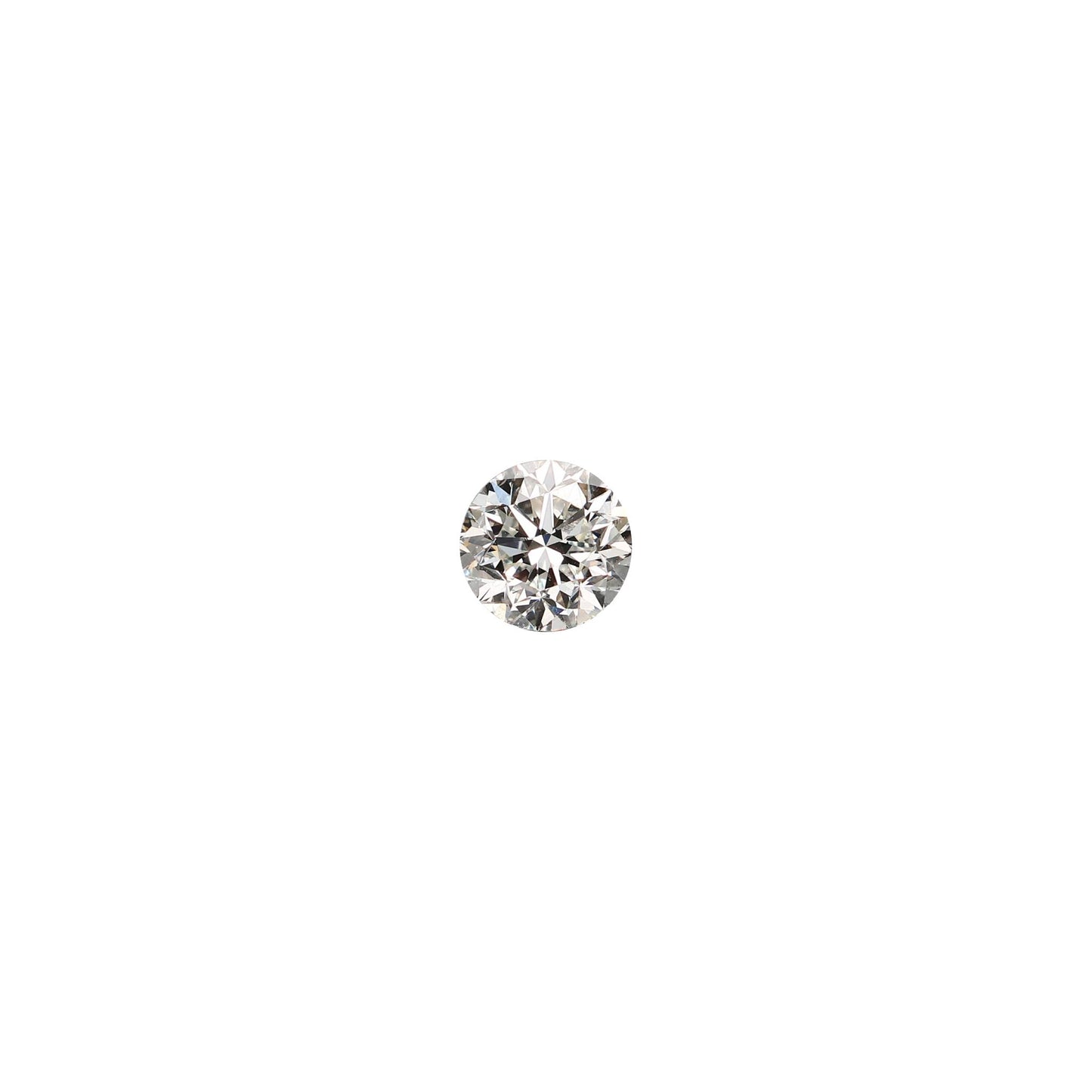 Round .81 carat diamond graded IVS2 on a white background