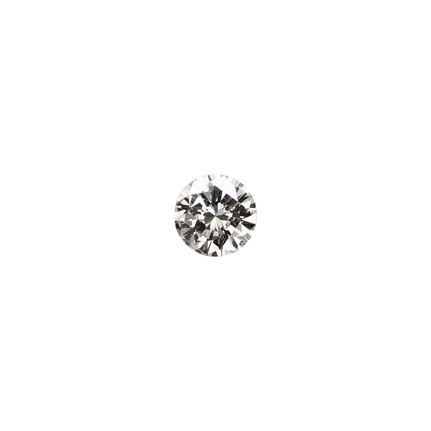 Round 1.36 carat diamond graded MVS1 on a white background