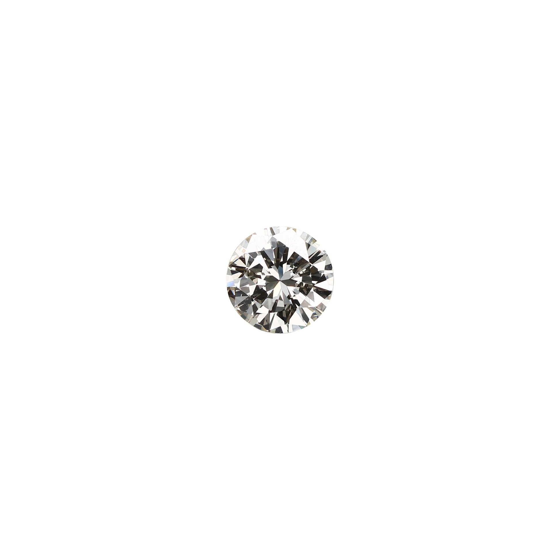 Round 1.36 carat diamond graded MVS1 on a white background