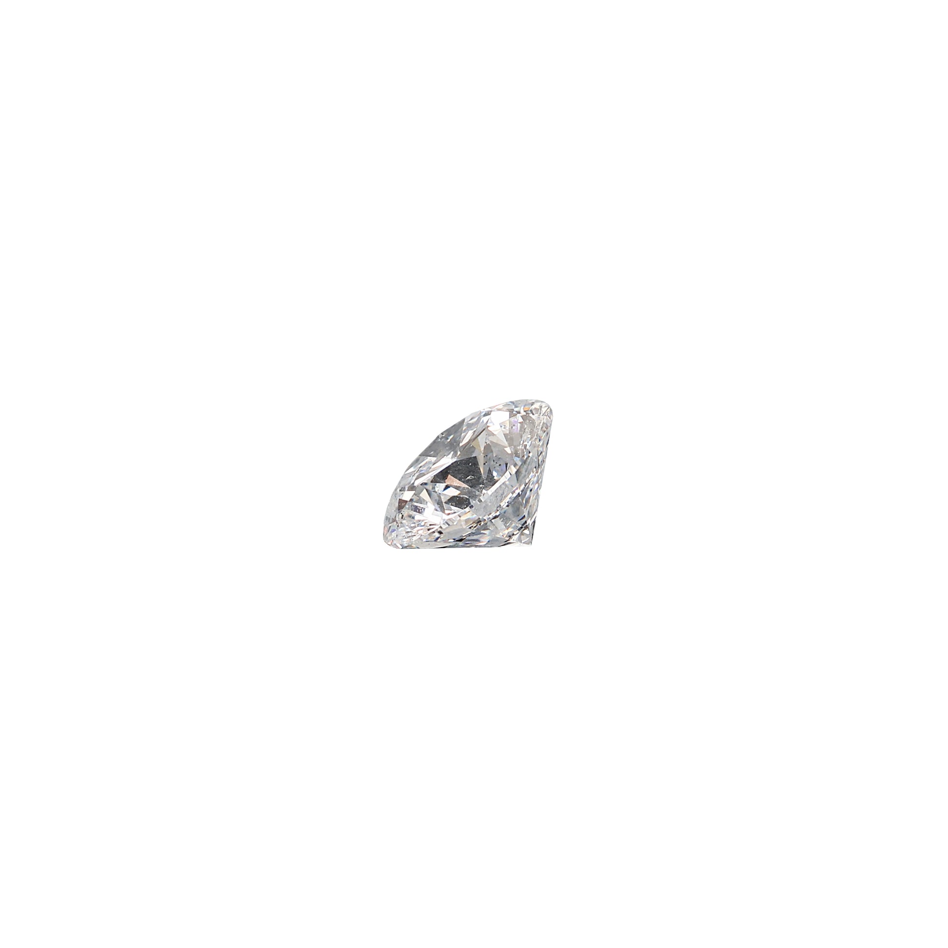 Round 2.00 carat GIA certified diamond graded DSI2 on a white background