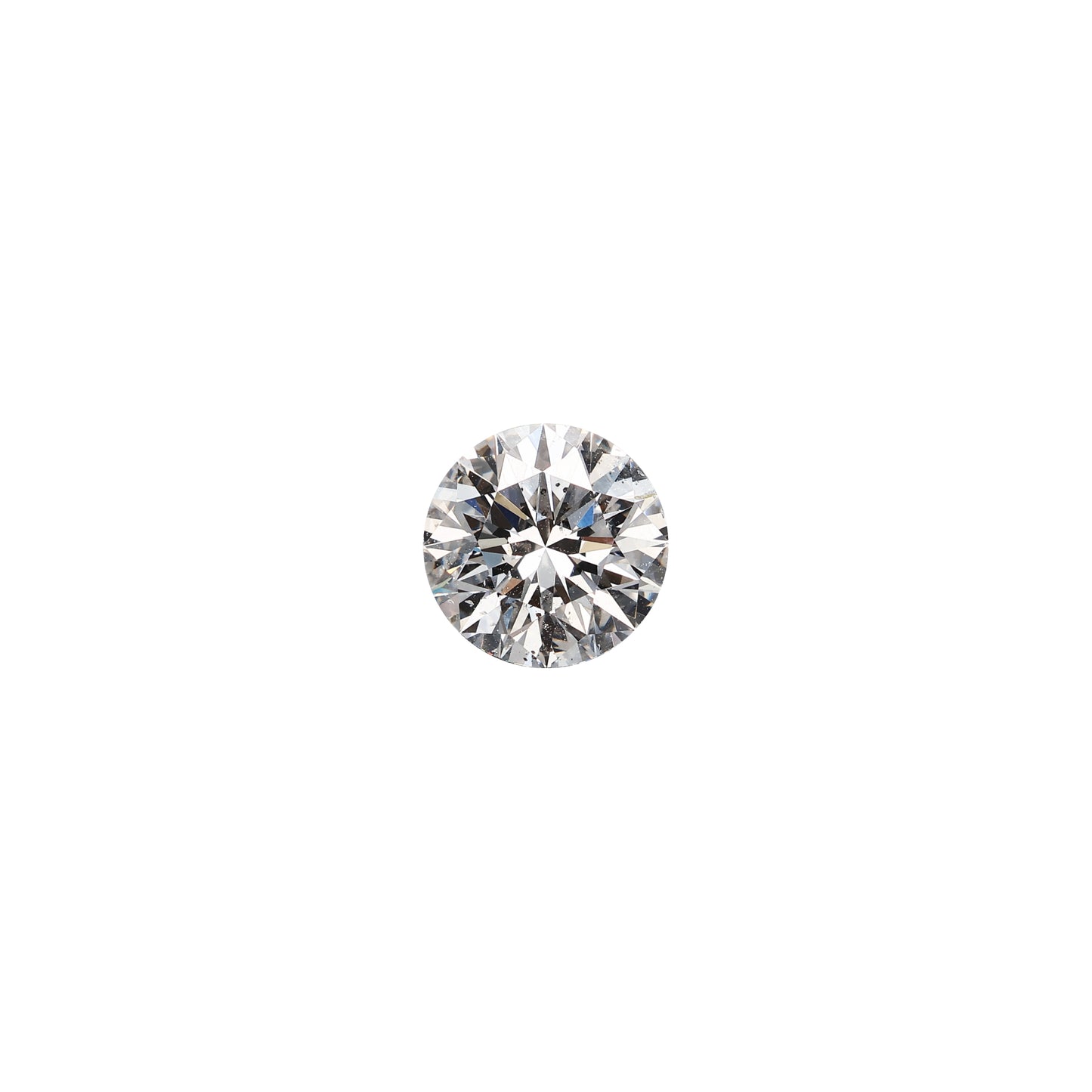 Round 2.00 carat GIA certified diamond graded DSI2 on a white background