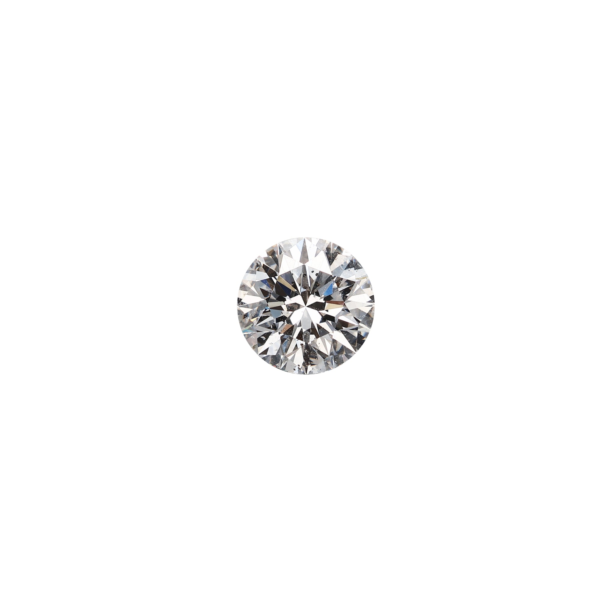 Round 2.00 carat GIA certified diamond graded DSI2 on a white background