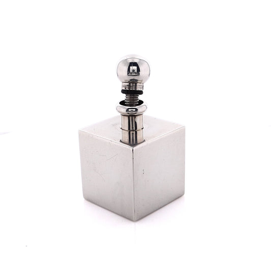 Estate Tiffany & Co Sterling Silver Square Perfume Box