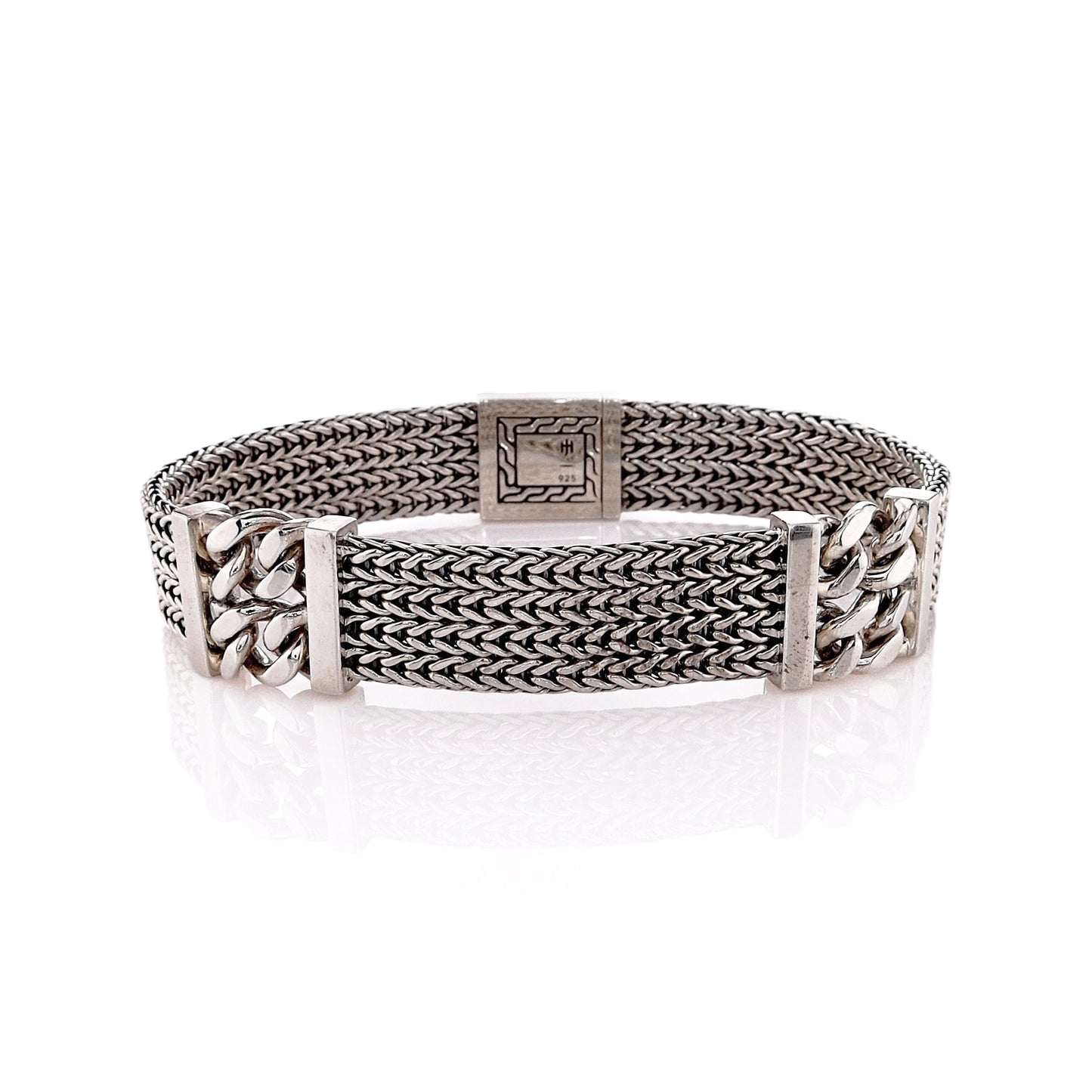 John Hardy Sterling Silver Classic Multi-Chain Station Bracelet