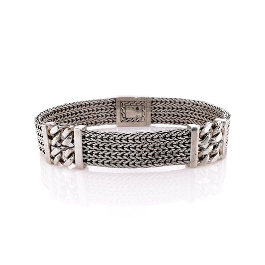 John Hardy Sterling Silver Classic Multi-Chain Station Bracelet