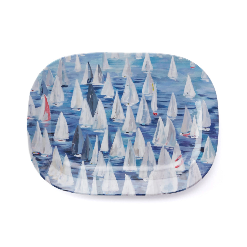 Kim Hovell Melamine Platter (Large) - Race Day