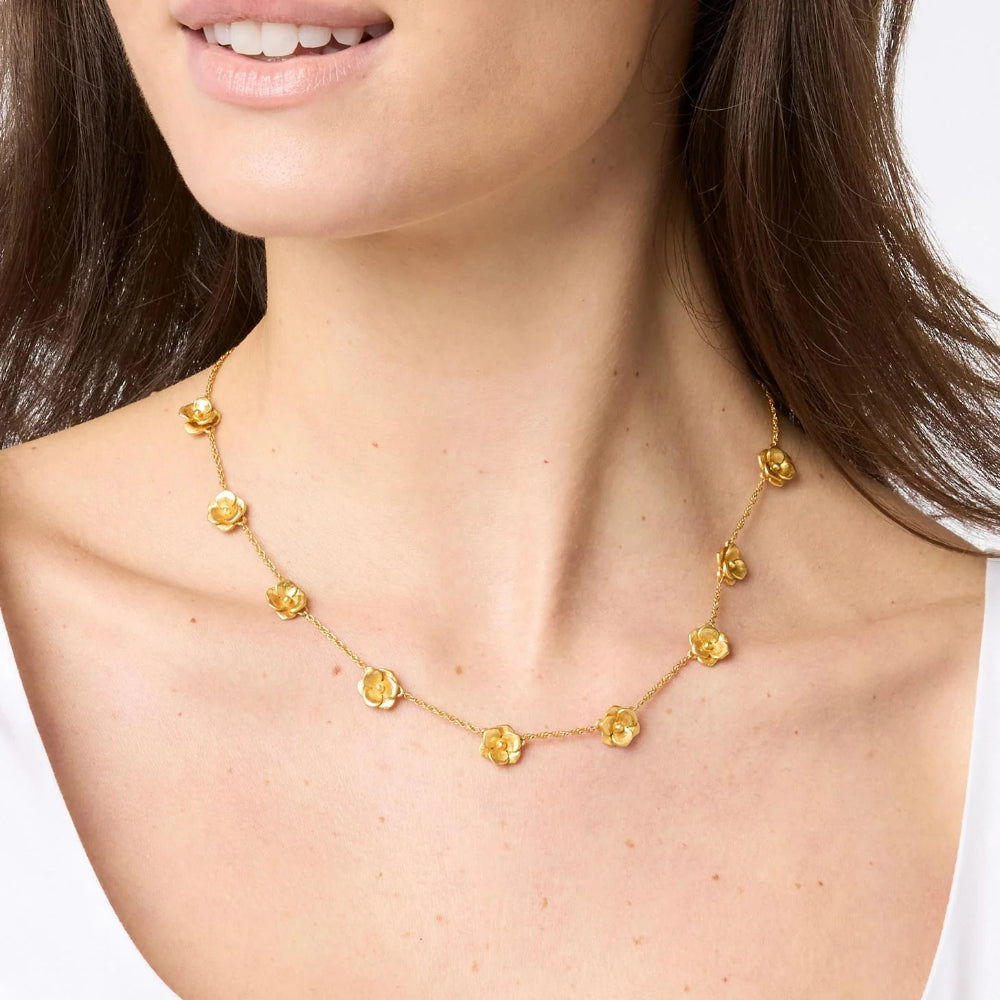 Julie Vos Bloom Delicate Station Necklace