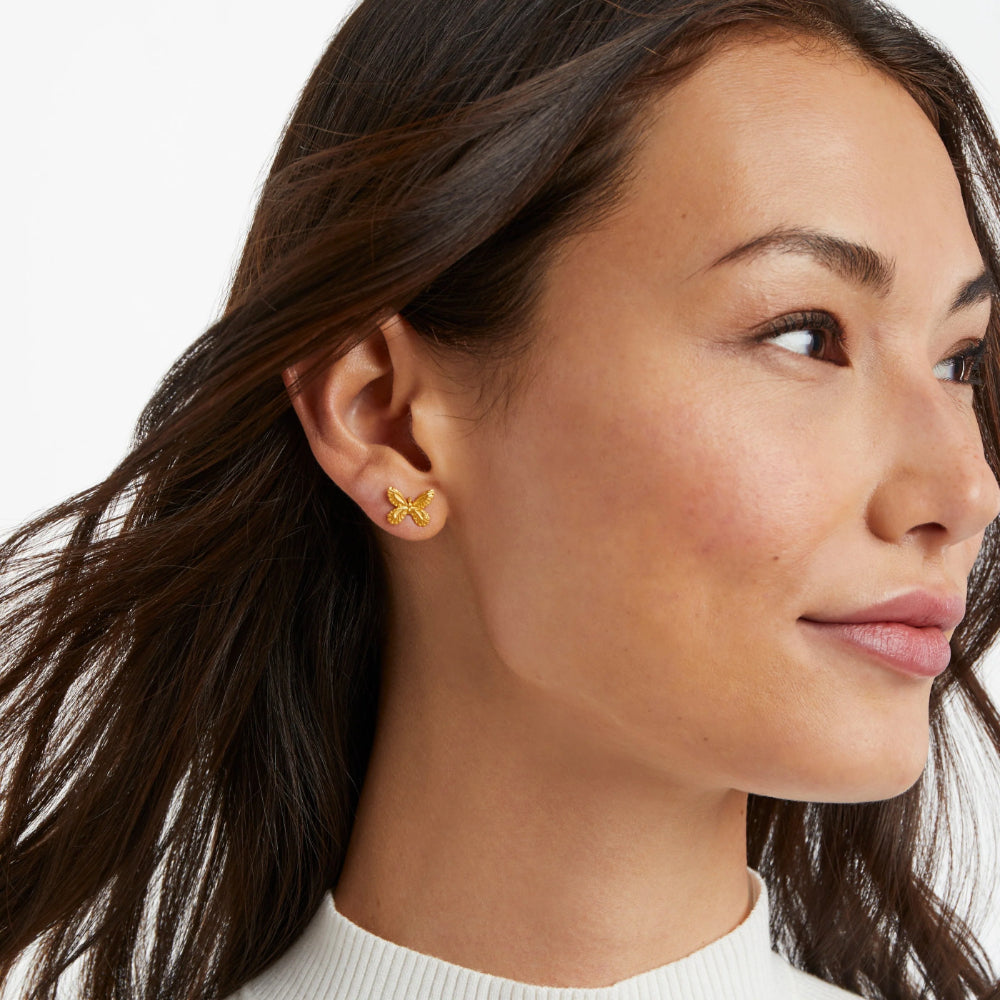 Julie Vos Gold Butterfly Studs