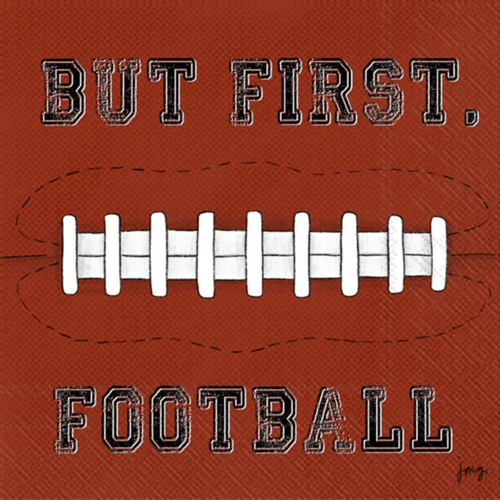 Boston International Paper Cocktail Napkins Pack of 20 Football First