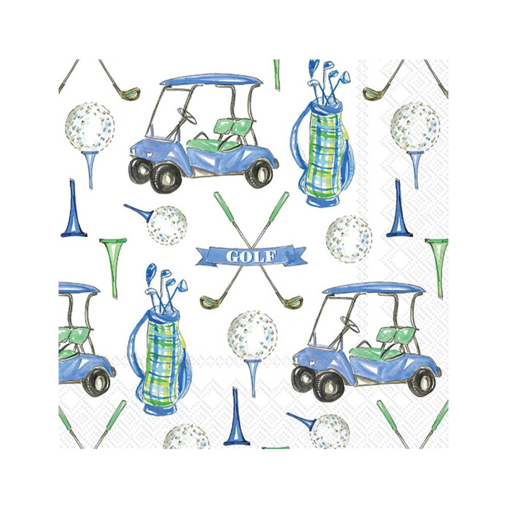 Golf Guy Paper Cocktail Napkins - Pack of 20