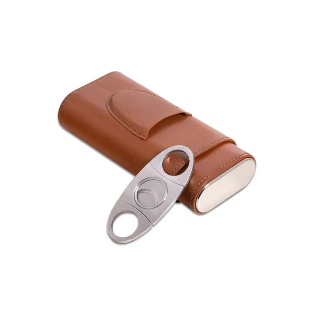 BeyBerk Richie Cigar Case Brown