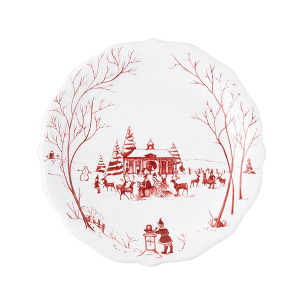 Juliska Country Estate Winter Frolic Party Plate Assorted-Set of 4
