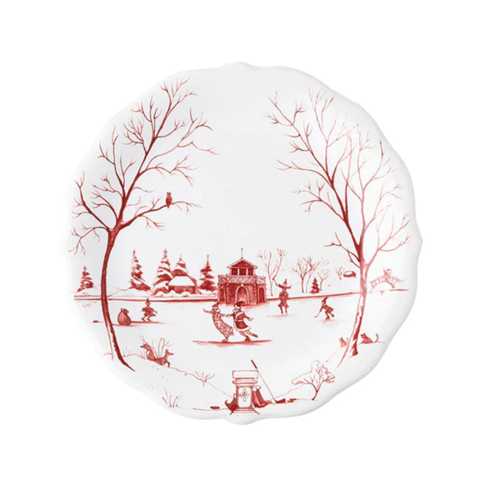 Juliska Country Estate Winter Frolic Party Plate Assorted-Set of 4
