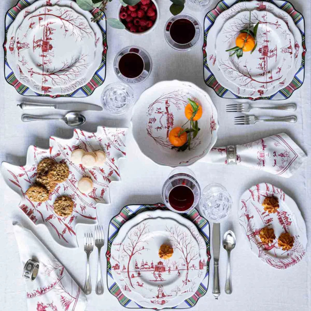 Juliska Country Estate Winter Frolic Party Plate Assorted-Set of 4