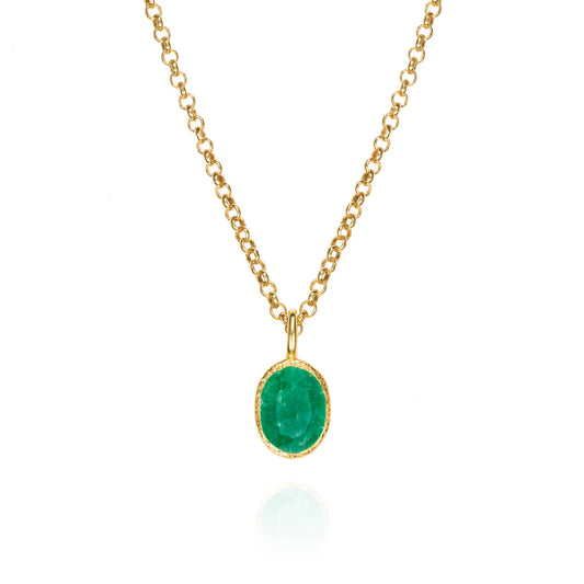 Jorge Revilla Zen Collection Emerald Drop Pendant (Chain Sold Separately)