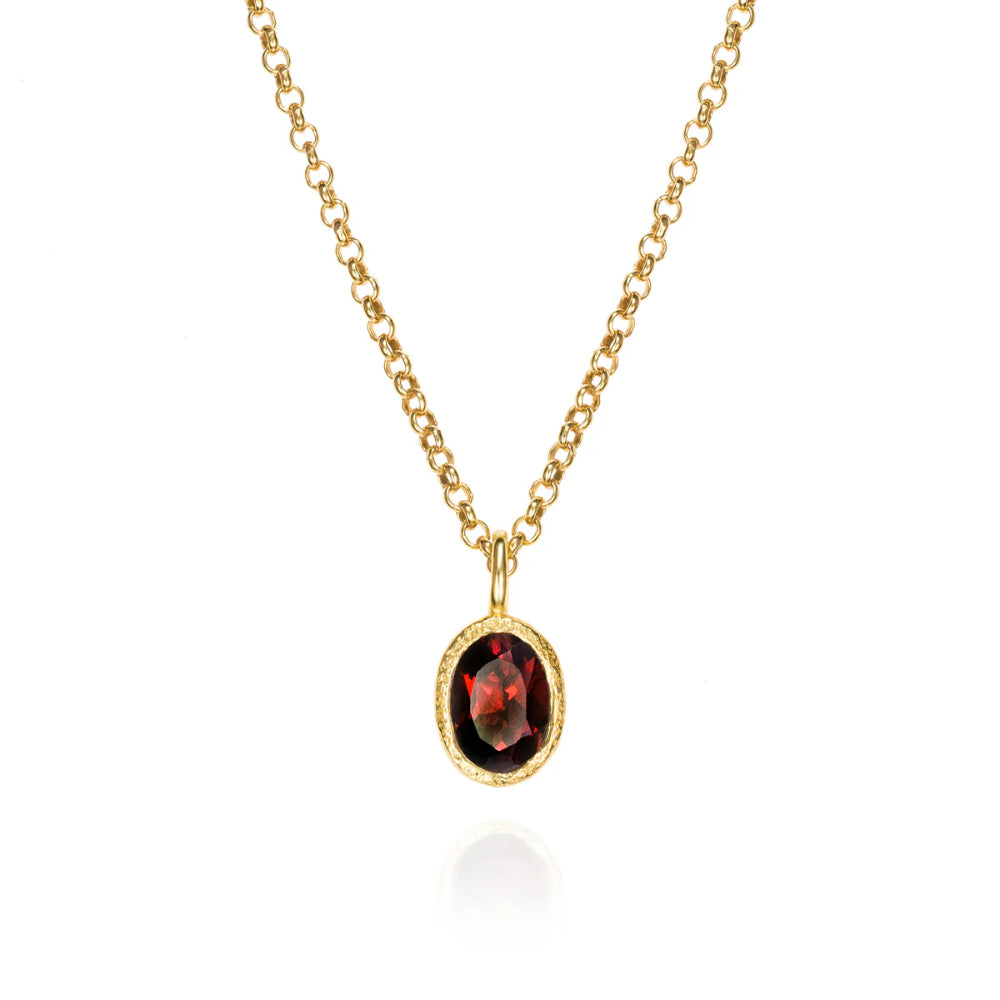 Jorge Revilla Zen Collection Garnet Drop Pendant (Chain Sold Separately)