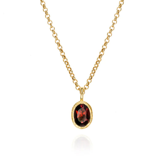 Jorge Revilla Zen Collection Garnet Drop Pendant (Chain Sold Separately)