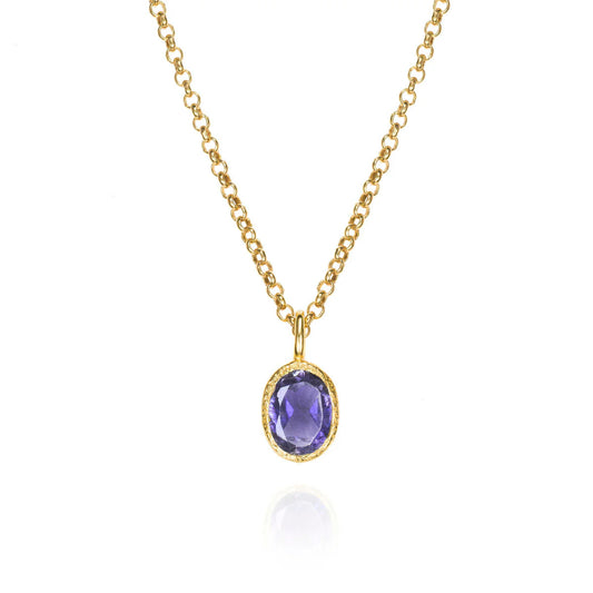 Jorge Revilla Zen Collection Sapphire Drop Pendant (Chain Sold Separately)