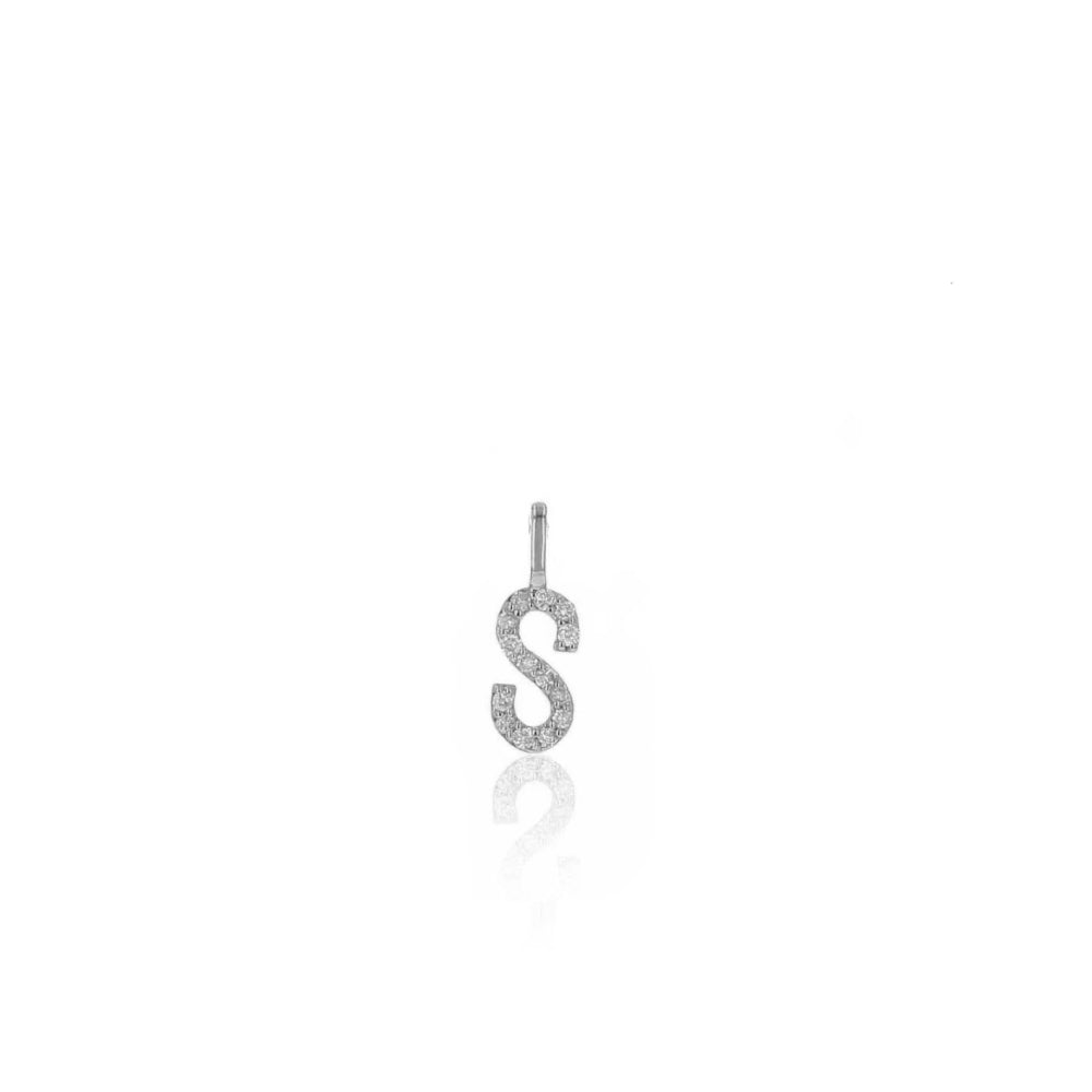 Rachel Reid 14k Diamond Letter Charm