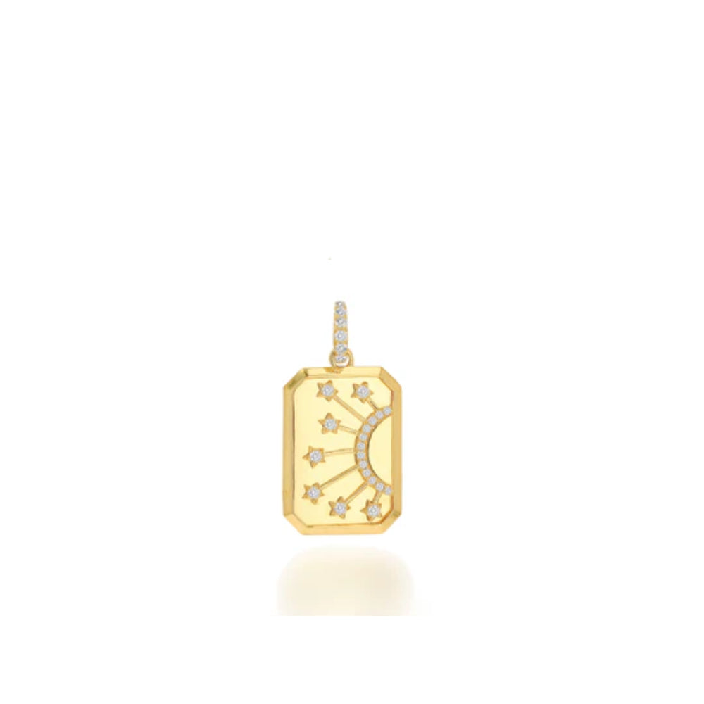 Rachel Reid 14k Diamond Sun Charm