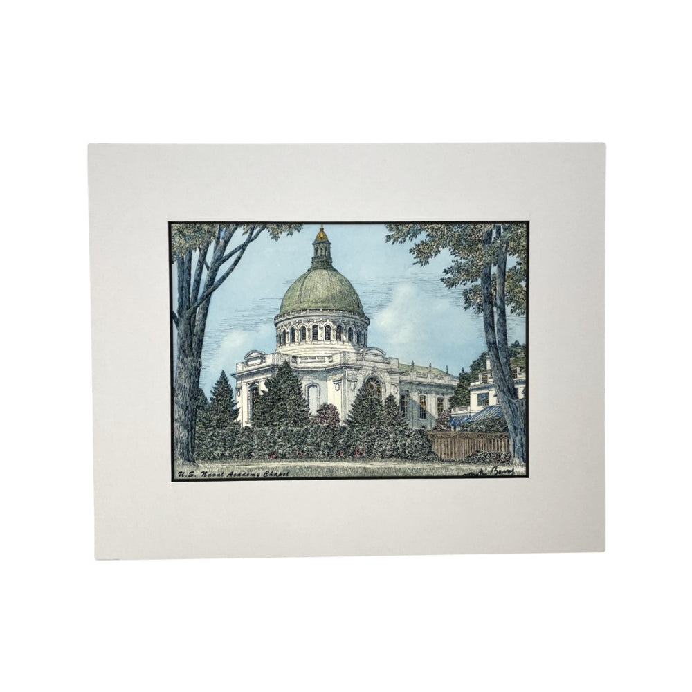 Martin Barry Fine Art Chapel, United States Naval Academy Print
