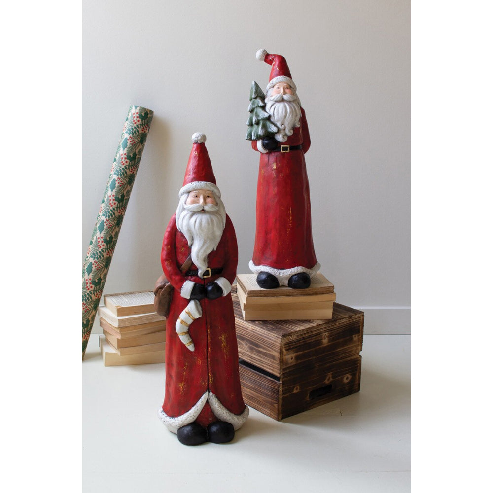 Kalalou Resin Santa-Red (In store pick up only)