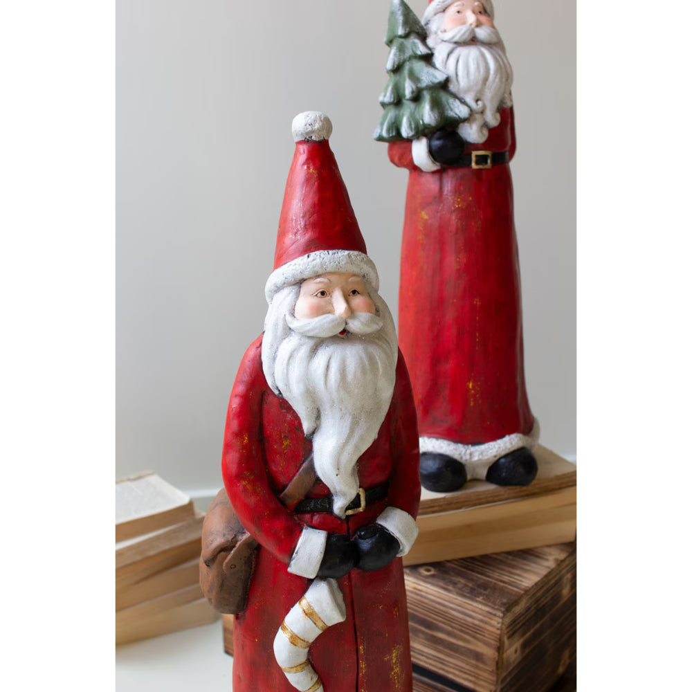Kalalou Resin Santa-Red (In store pick up only)