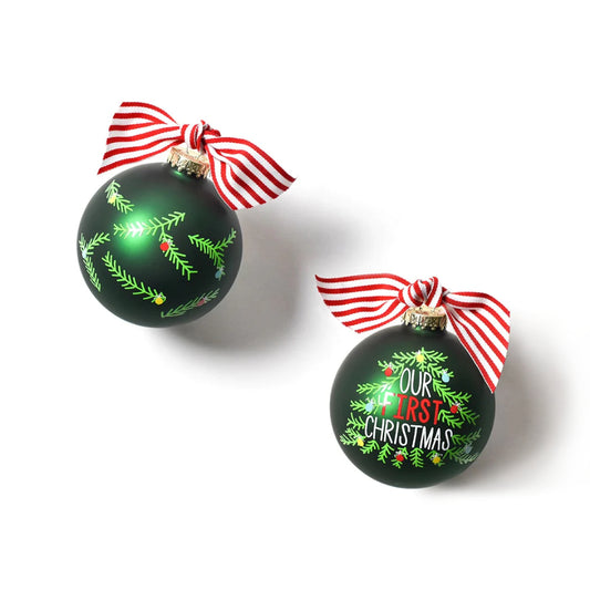 Coton Colors Our first Christmas Tree Glass Ornament
