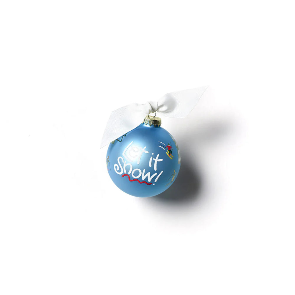 Coton Colors See You on the Slopes 100mm Glass Ornament
