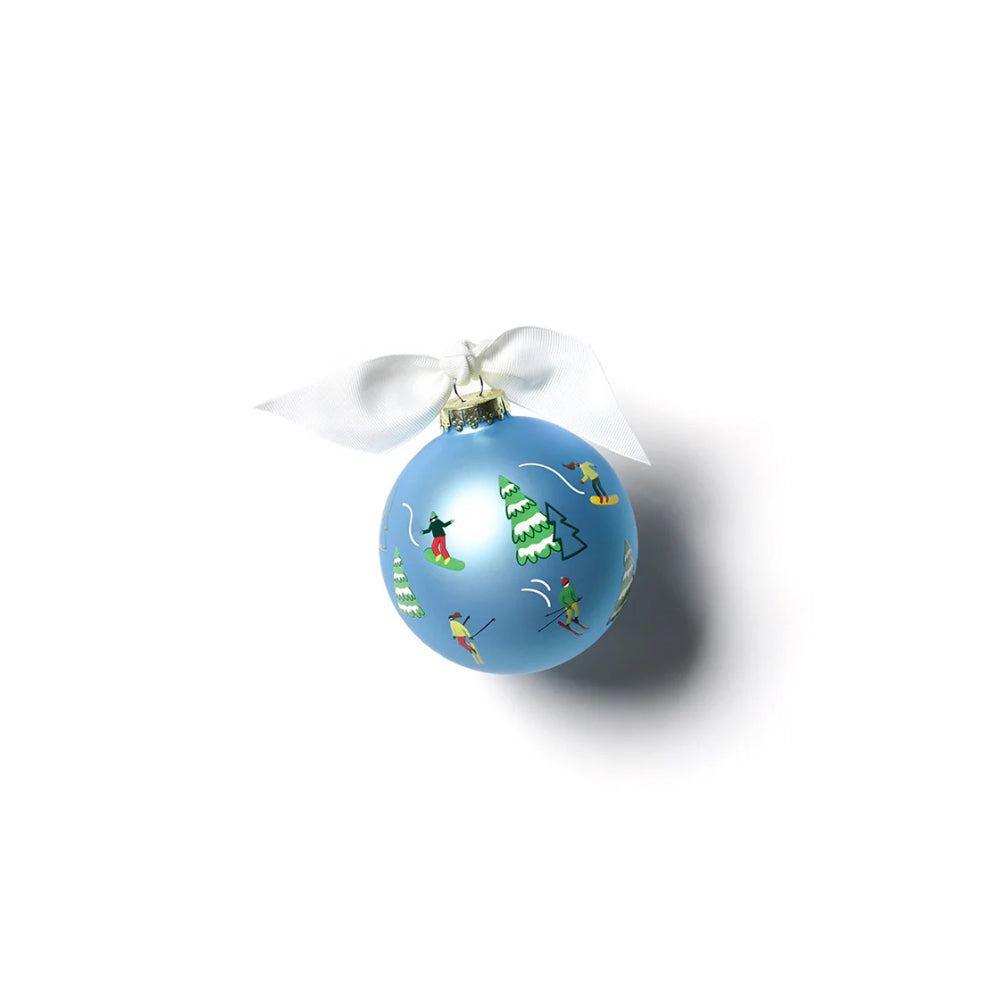 Coton Colors See You on the Slopes 100mm Glass Ornament