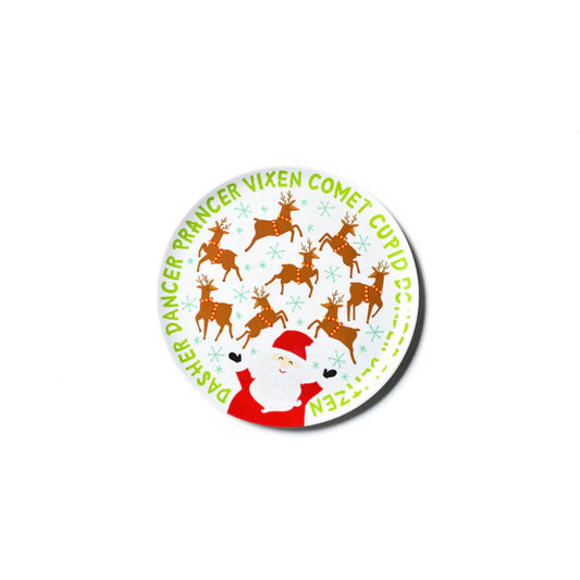 Coton Colors Calling All Reindeer Melamine Dinner Plate