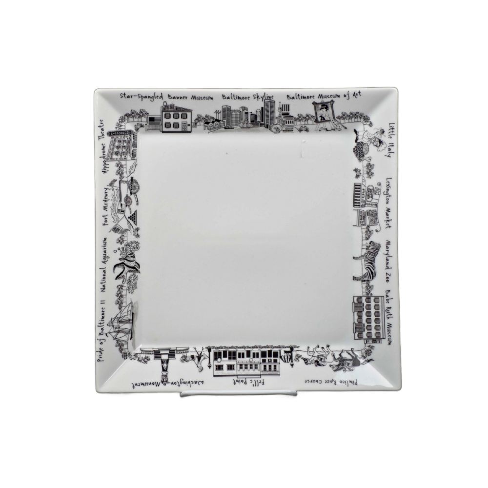The Dish Baltimore Large Square Platter