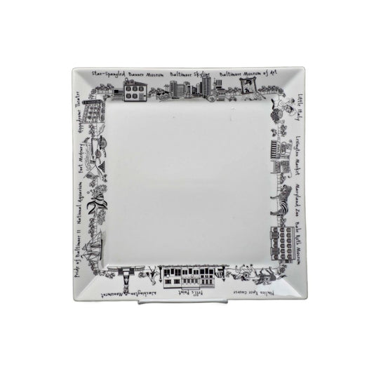 The Dish Baltimore Large Square Platter