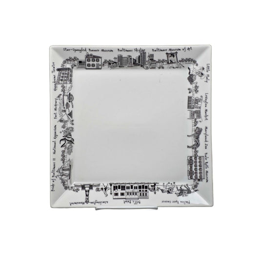 The Dish Baltimore Small Square Plate