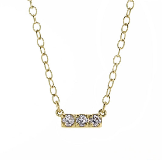 enewton couture 14kt Gold and Diamond Significance Bar Necklace Three