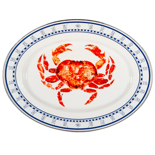 Golden Rabbit Crab House Oval Platter