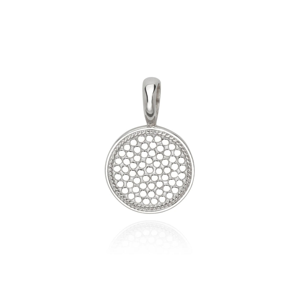 Anna Beck Silver Dotted Removable Pendant