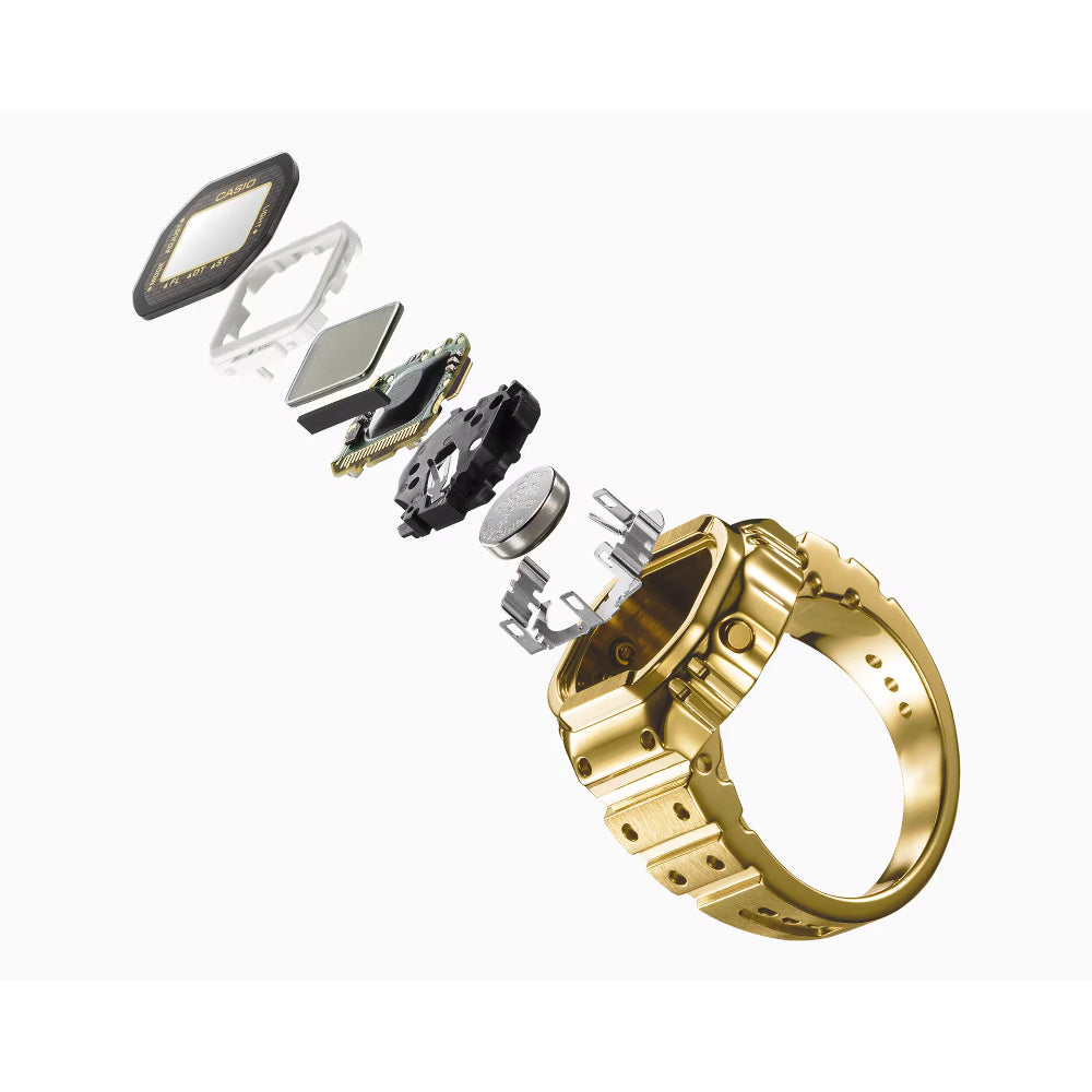 Casio Gold-Tone Digital Ring Watch