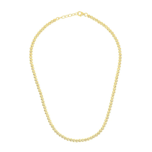Desmos Crystal Diamond-Cut Bead Necklace, 18"