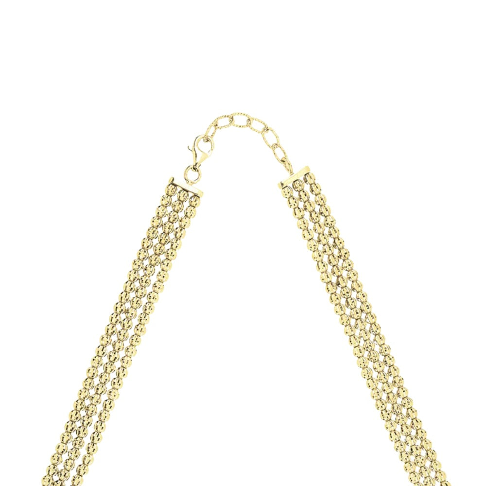 Desmos Crystal 3 Row Necklace