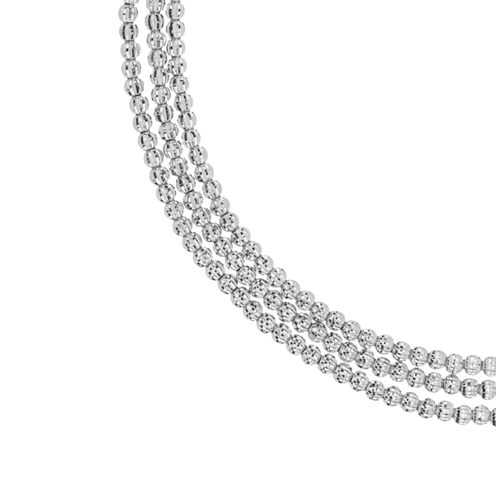 Desmos Crystal 3 Row Necklace