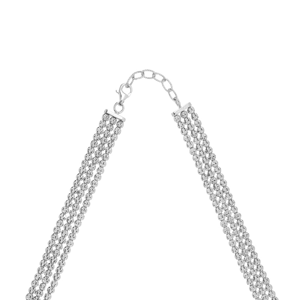 Desmos Crystal 3 Row Necklace